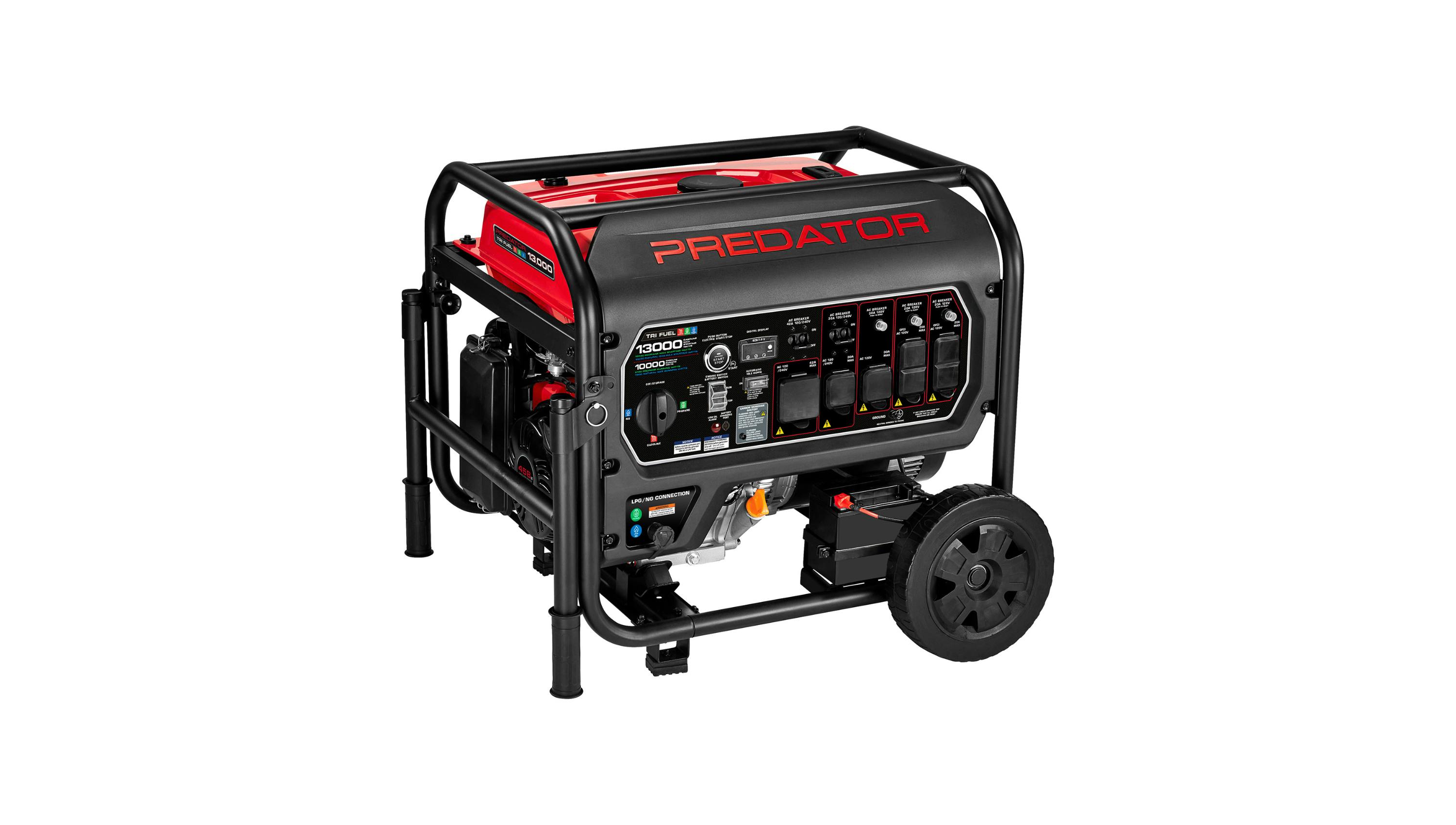13,000W Tri-Fuel Portable Generator