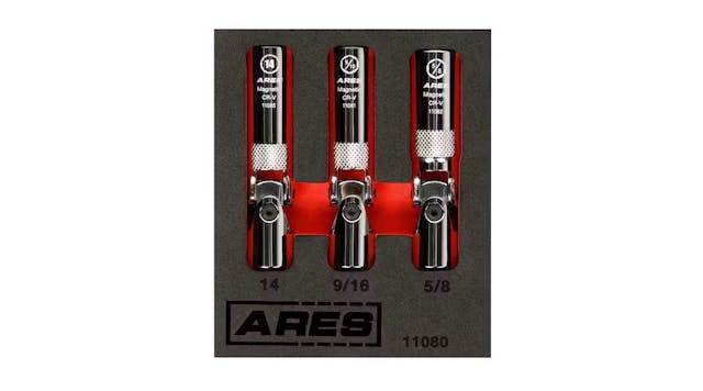 Up Close: ARES Tool 3-pc Spring Loaded Universal Joint Magnetic Spark Plug Socket Set