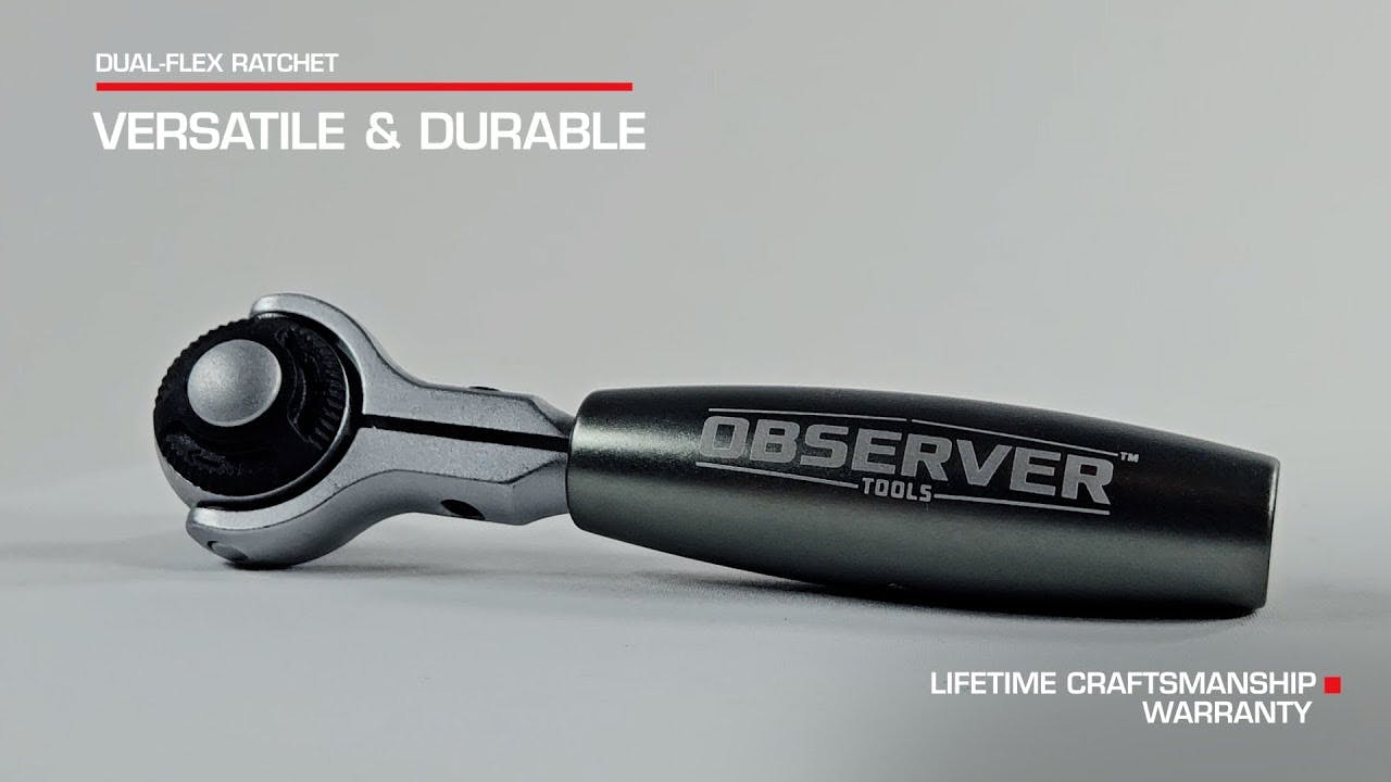 Dual-Flex Ratchet, 72-Teeth with Pivoting Handle & Rotating Head (OBS-SR14, OBS-SR38)