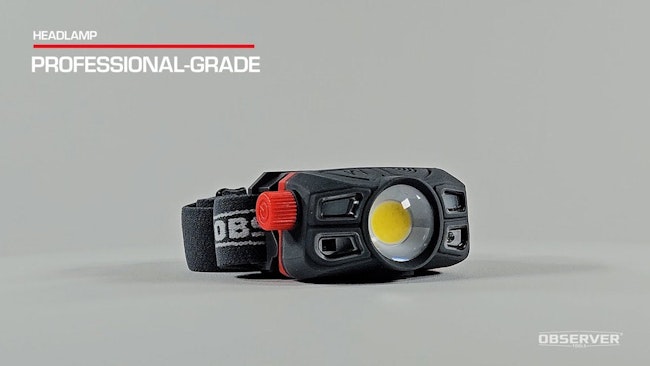 450 Lumen LED Rechargeable Headlamp with Variable Intensity Dial & Motion Sensor (OBS-HL350)