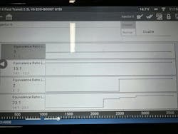 A repeat of a failed test (once the repair has been completed) is always a great idea. This No. 6 injector cancellation exhaust gas test proves the fault has been repaired, with the replacement of the GDI injectors. A repeat of a failed test (once the repair has been completed) is always a great idea. This No. 6 injector cancellation exhaust gas test proves the fault has been repaired, with the replacement of the GDI injectors.