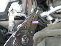 Figure 1 — Notice the stripping options provided by the Craftsman wire stripper. Figure 1 — Notice the stripping options provided by the Craftsman wire stripper.