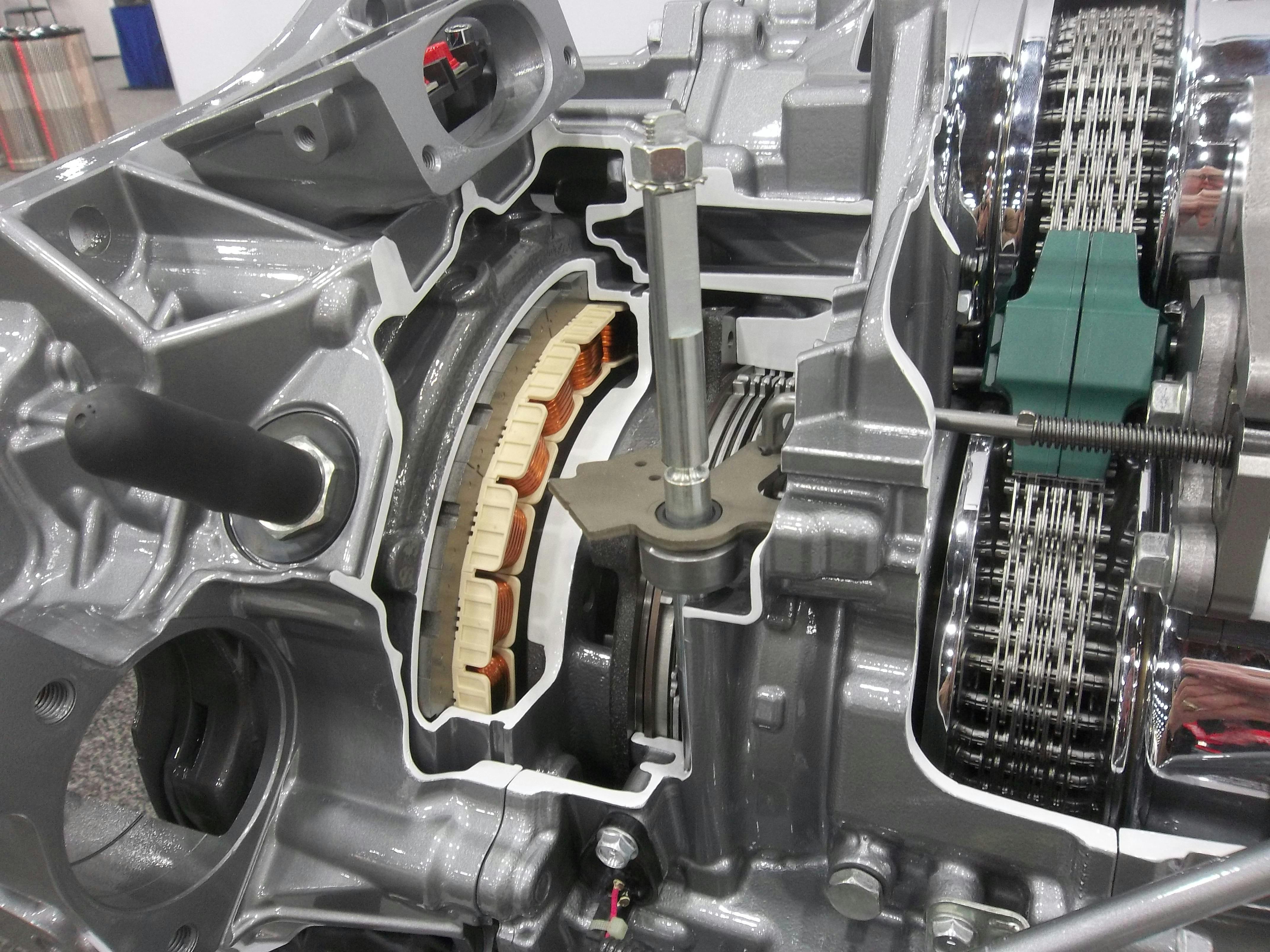 Figure 3 - A CVT transmission with integrated three-phase motor.