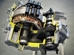 Figure 5 - Cutaway of the electric rear drive unit. Toyota design. Figure 5 - Cutaway of the electric rear drive unit. Toyota design.