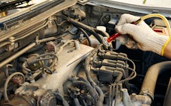 Figure 6- The stethoscope is a great tool to help pinpoint the source of an engine noise. Figure 6- The stethoscope is a great tool to help pinpoint the source of an engine noise.