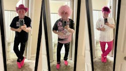 Mac Tools distributor Robert Tolbert is wearing pink to help raise breast cancer awareness all year long. Mac Tools distributor Robert Tolbert is wearing pink to help raise breast cancer awareness all year long.