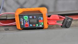 Figure 12 — Relay circuit testing - Speaker installed Figure 12 — Relay circuit testing - Speaker installed