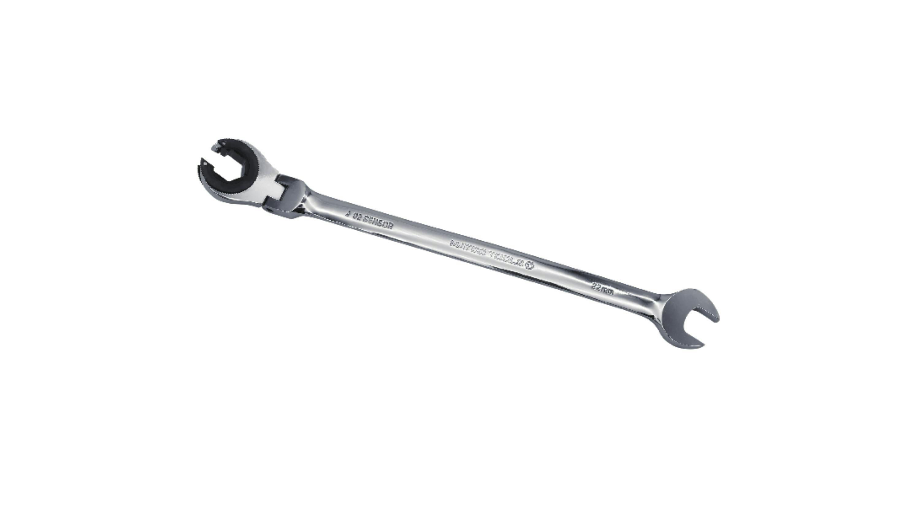 Extra-Long Ratcheting Flex-Head Oxygen Sensor Wrench, No. O2SR16