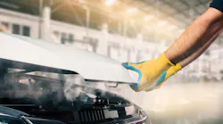overheating car
