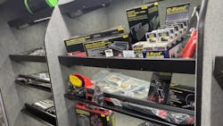 ISN Tool Expo 2024 featured a display tool truck filled with new shelves, magnetic rails, and a variety of products. ISN Tool Expo 2024 featured a display tool truck filled with new shelves, magnetic rails, and a variety of products.