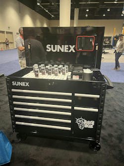 The new SUNEX Juic'd Box is able to charge 14 tools at once. The new SUNEX Juic'd Box is able to charge 14 tools at once.