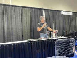 Ingersoll Rand demonstrates its line of impact wrenches and drill drivers. Ingersoll Rand demonstrates its line of impact wrenches and drill drivers.