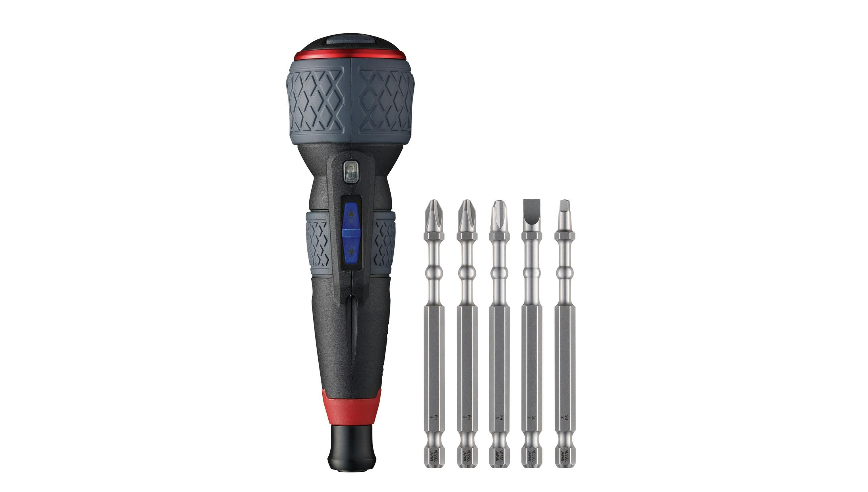 Vessel Tools Rechargeable BALLGRIP Screwdriver, No. 220USBP5U