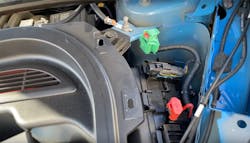 Mustang Mach E starting points for jump-starting. Mustang Mach E starting points for jump-starting.