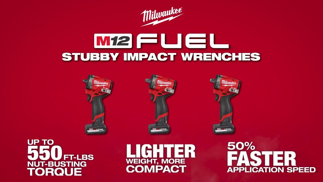 M12 FUEL&trade; Stubby Impact Wrenches Gen II