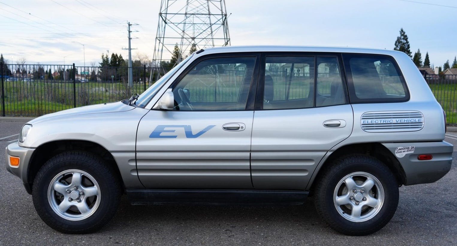 A rare 2000 Toyota RAV4 EV sold from 1998 to 2003, mostly in California.