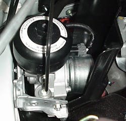 2006 Honda Civic brake accumulator is part of automatic braking. 2006 Honda Civic brake accumulator is part of automatic braking.