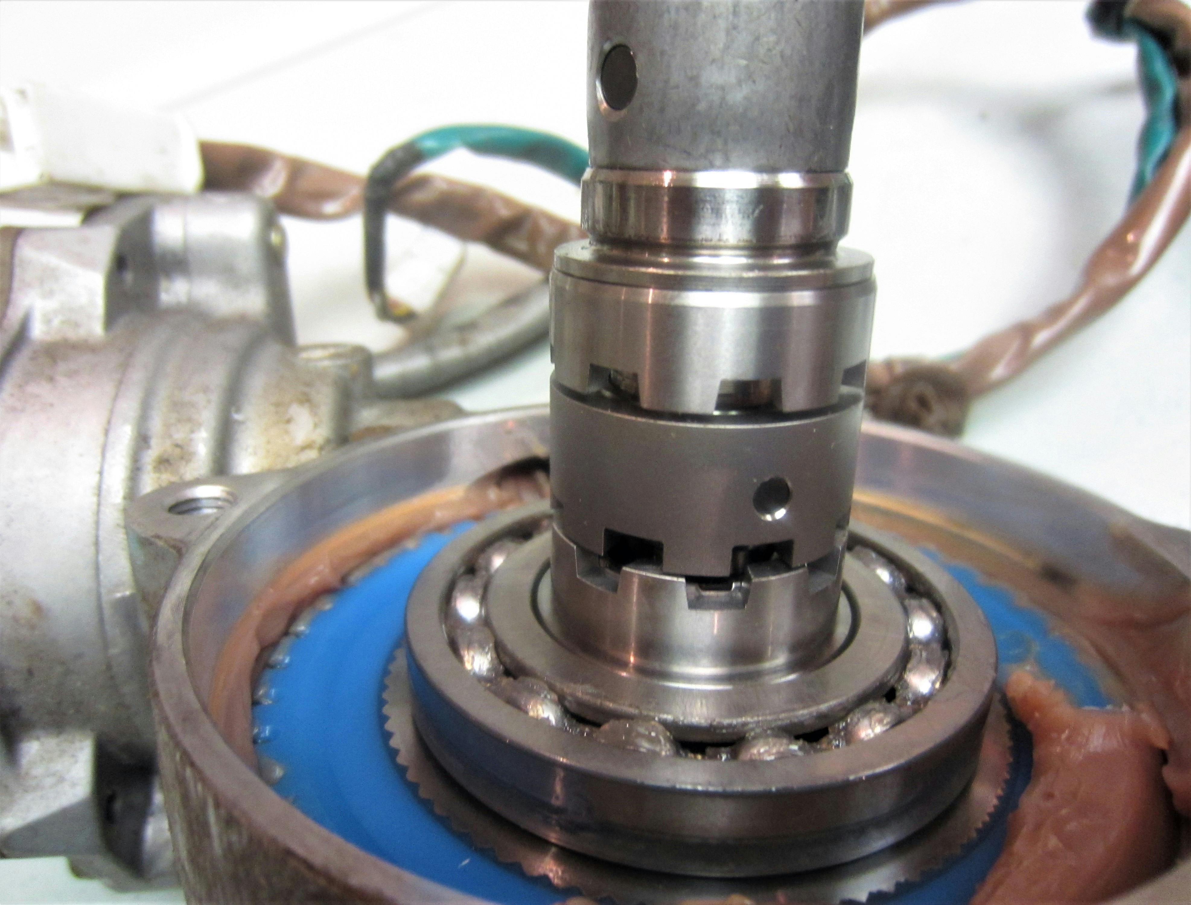 This torque sensor offers feedback to the ECU that helps to steer the vehicle.