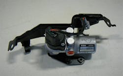 This stroke simulator from a Gen II Prius will fool your foot into believing that you are stopping the vehicle. This stroke simulator from a Gen II Prius will fool your foot into believing that you are stopping the vehicle.