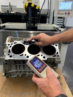 In addition to checking the cylinder head for flatness and surface finish, the block deck may be checked in the same manner. Deck warpage and surface irregularities can also affect the head gasket’s ability to properly seal. If issues are found, the bock deck can be resurfaced. However, it’s critical to note the engine maker’s specifications regarding deck resurfacing limits. In some cases, block replacement may be required. In addition to checking the cylinder head for flatness and surface finish, the block deck may be checked in the same manner. Deck warpage and surface irregularities can also affect the head gasket’s ability to properly seal. If issues are found, the bock deck can be resurfaced. However, it’s critical to note the engine maker’s specifications regarding deck resurfacing limits. In some cases, block replacement may be required.