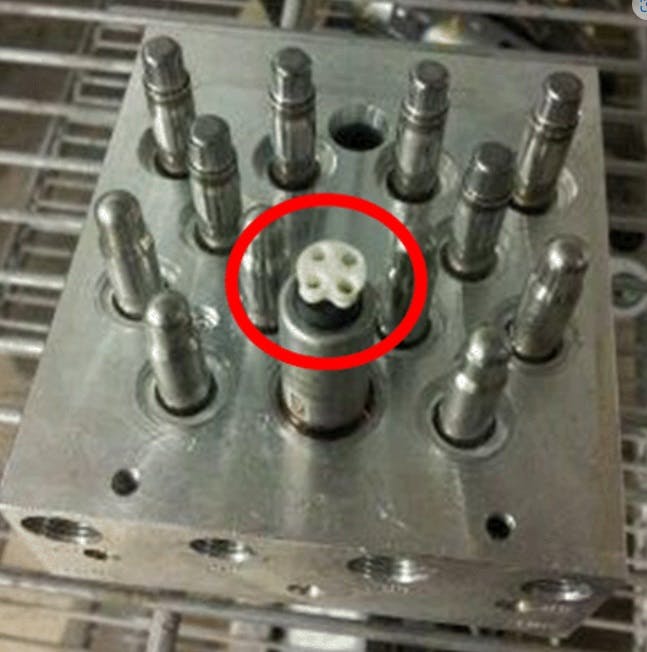 Make sure that all packing material has been removed from the brake pressure sensor assembly.