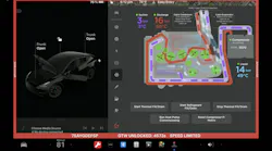 Figure 1 – Tesla Service Mode heat pump visualization