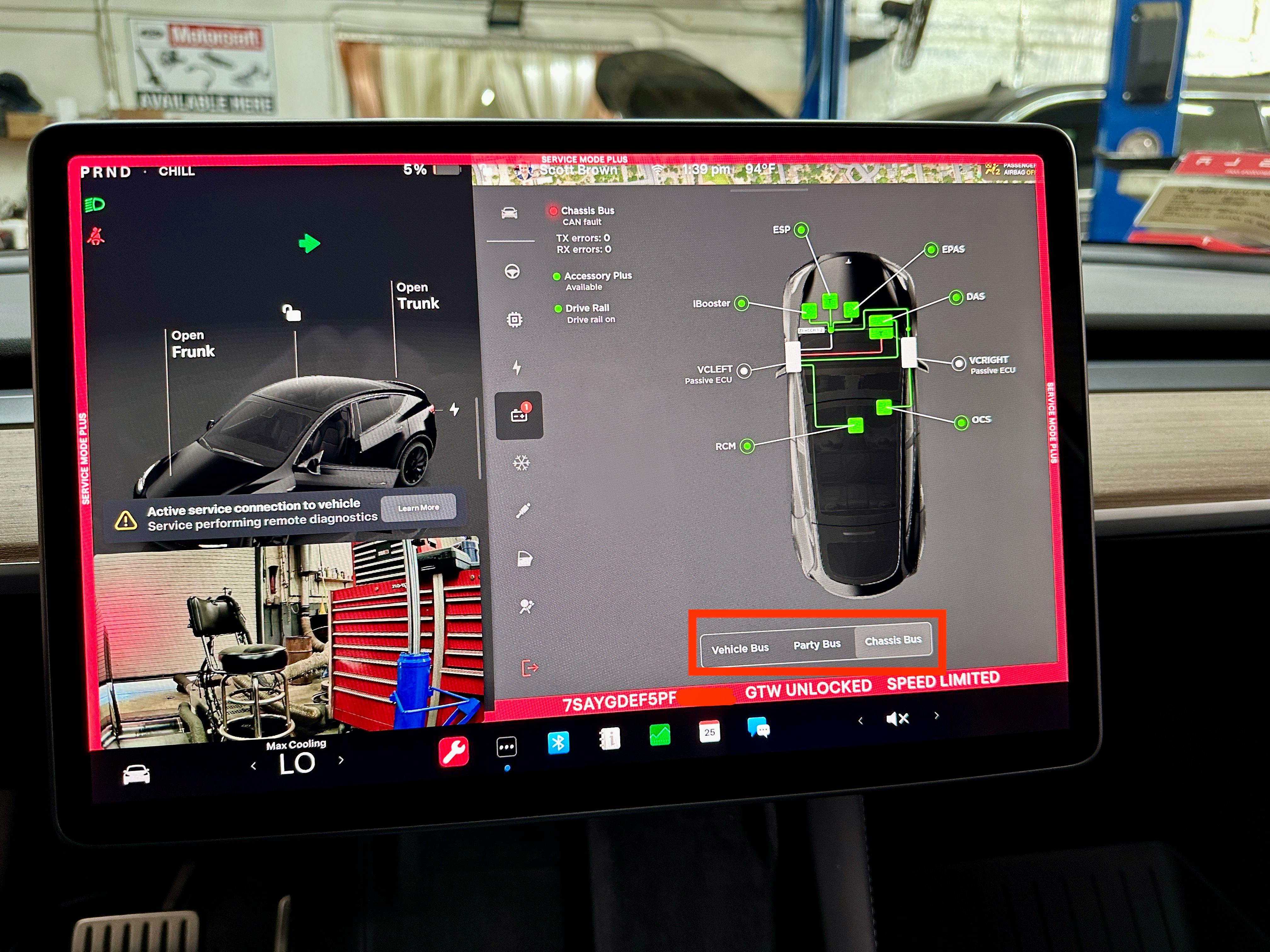 Figure 5 &ndash; Tesla Service Mode Plus CAN Diag