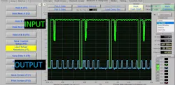 Figure 6—Computers aren't smart, they just run programs. The skewed injector pulse (output) is caused by skewed sensor signal (input). Figure 6—Computers aren't smart, they just run programs. The skewed injector pulse (output) is caused by skewed sensor signal (input).