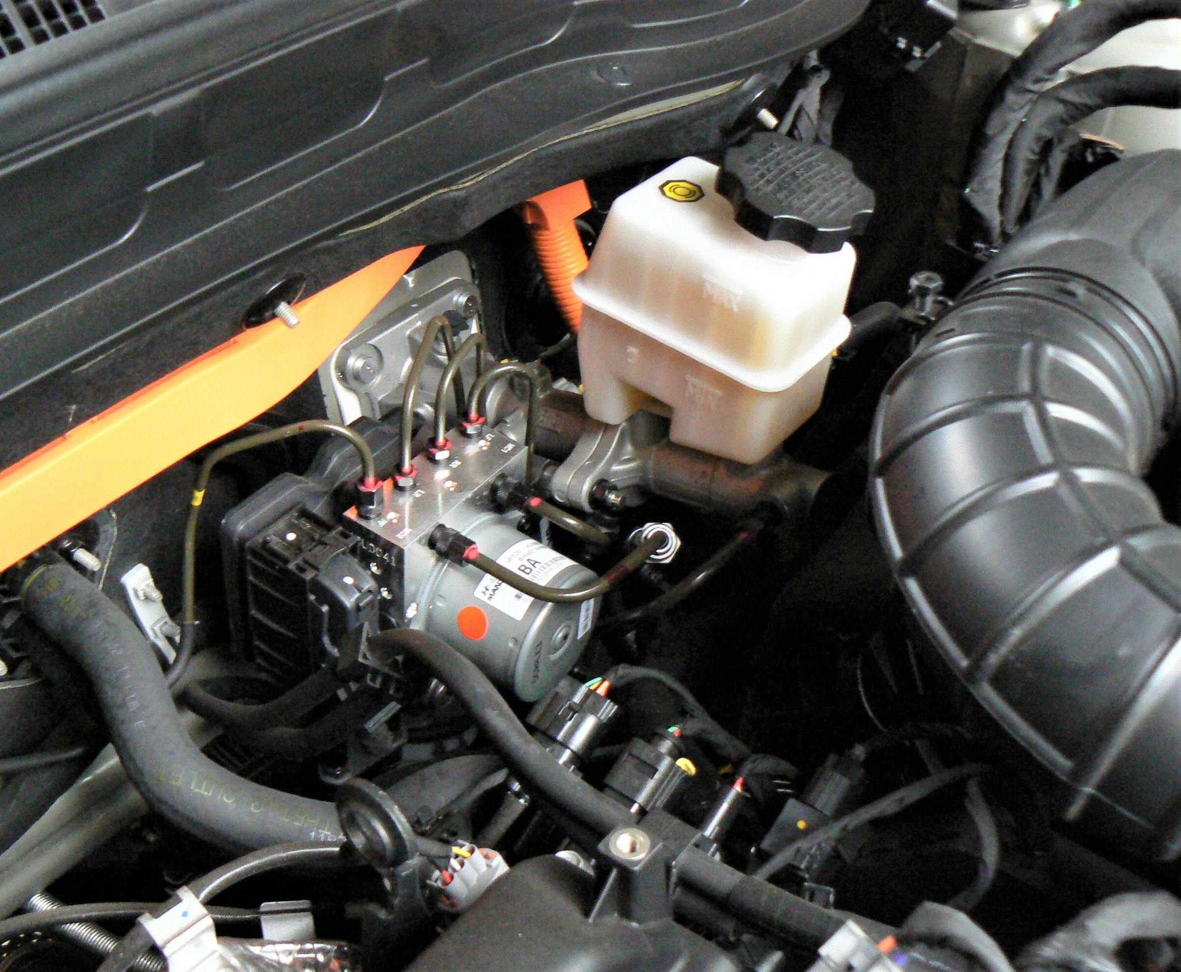 This modern EV has a single unit that controls all hydraulic braking functions.