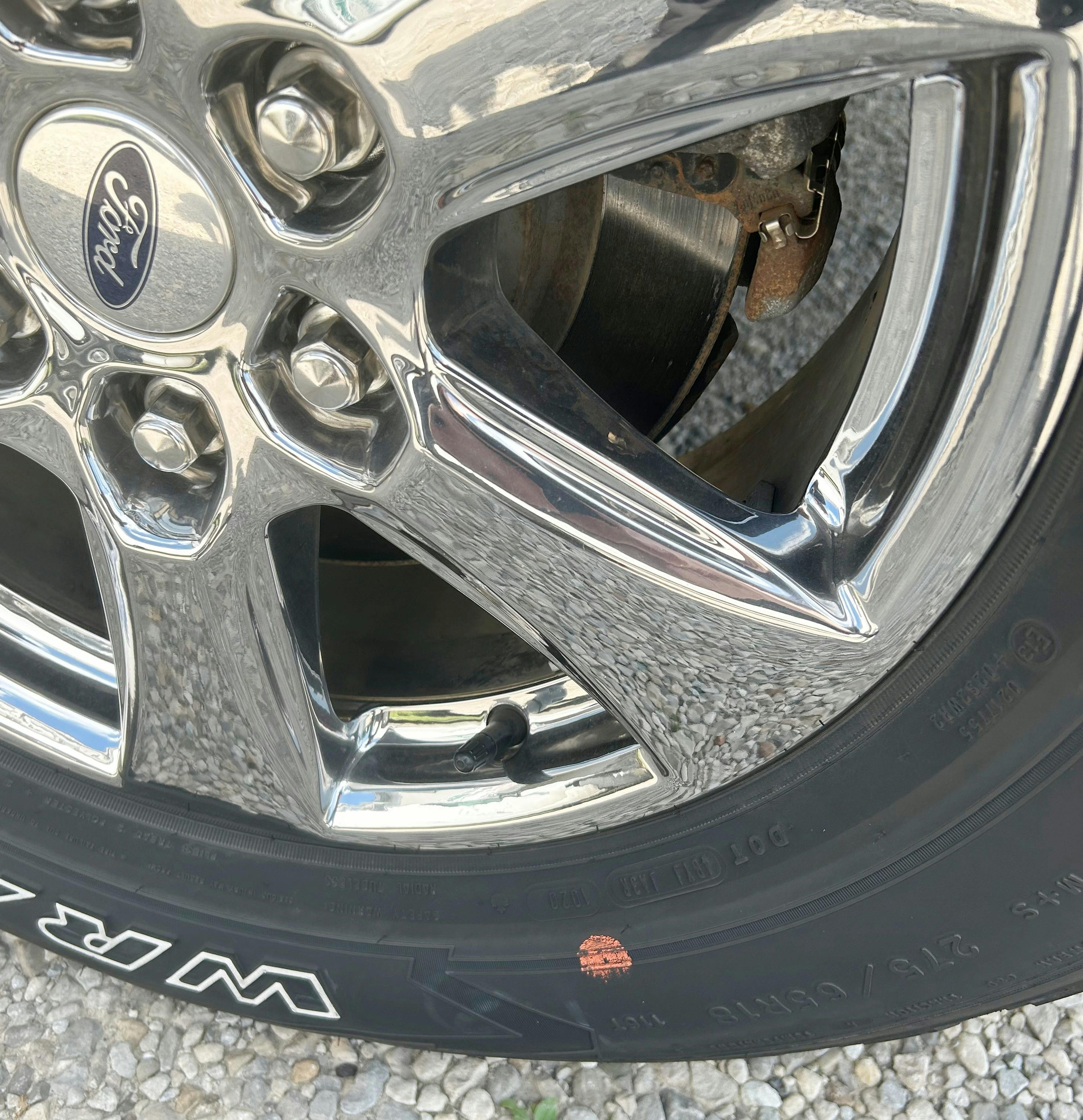 A red dot on the tire indicates the tire&rsquo;s &ldquo;high&rdquo; point, which should be aligned to the wheel&rsquo;s low point. This may be indicated by a white dot on the wheel. Check the service manual (or the wheel maker&rsquo;s instructions), as the wheel low point may be the valve stem area.