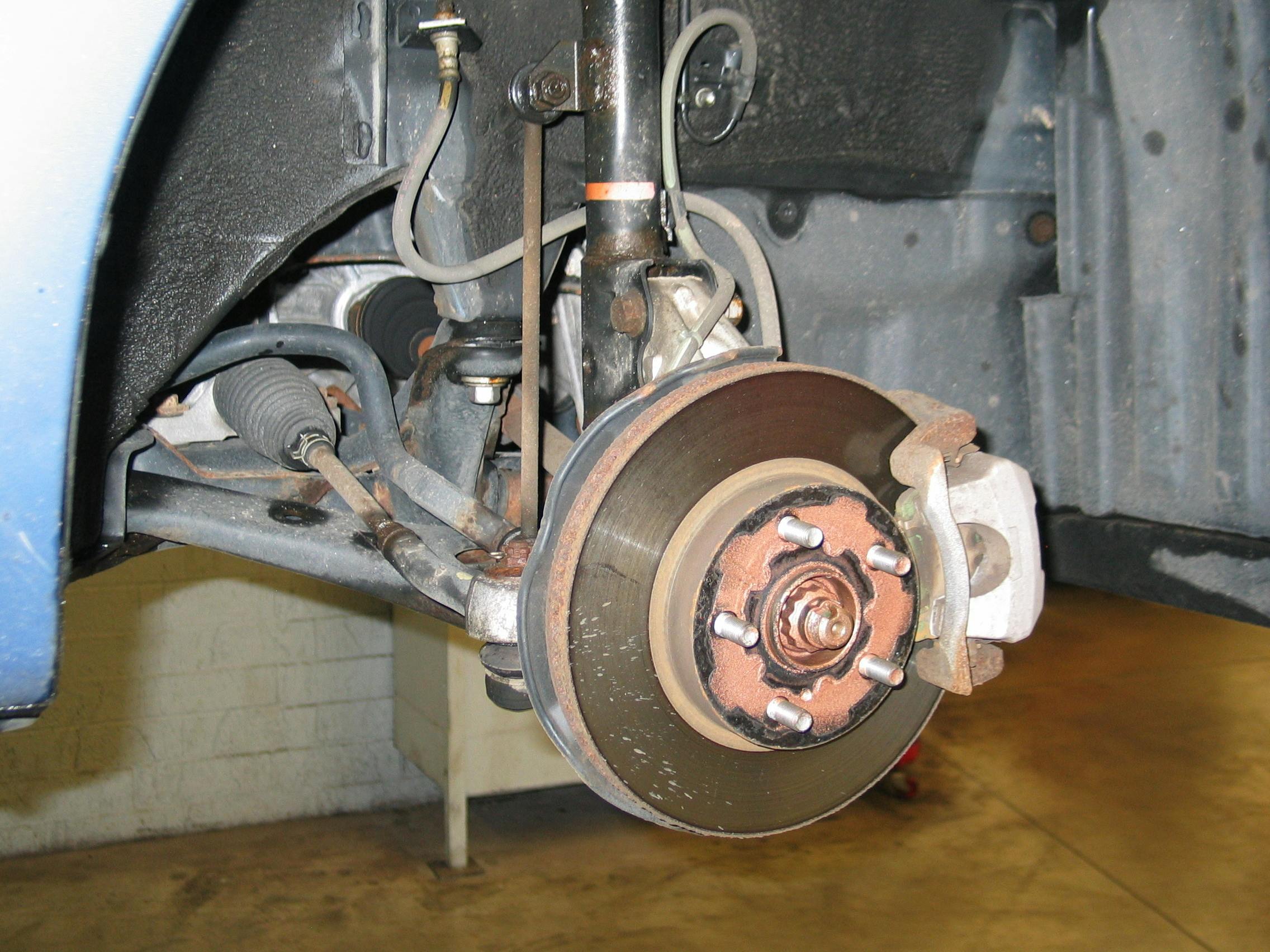 After cleaning the hub surface, it&rsquo;s always a good idea to apply a thin coat of high-heat anti-seize. This will help to prevent corrosion buildup, especially important when using alloy wheels to prevent corrosive results between dissimilar metals.