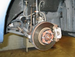 After cleaning the hub surface, it’s always a good idea to apply a thin coat of high-heat anti-seize. This will help to prevent corrosion buildup, especially important when using alloy wheels to prevent corrosive results between dissimilar metals. After cleaning the hub surface, it’s always a good idea to apply a thin coat of high-heat anti-seize. This will help to prevent corrosion buildup, especially important when using alloy wheels to prevent corrosive results between dissimilar metals.