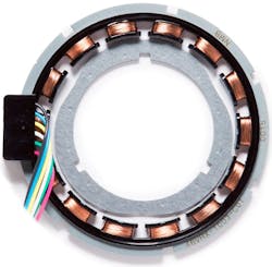 Figure 2: This resolver utilizes three circuits to precisely indicate steering wheel position. The exciter circuits generate electrical “noise.” The other two (sine and cosine) circuits absorb the signal and due to the offset nature of each of them, the signal amplitude is offset as well, allowing the ECU to correlate the combined signals to steering wheel angularity. Figure 2: This resolver utilizes three circuits to precisely indicate steering wheel position. The exciter circuits generate electrical “noise.” The other two (sine and cosine) circuits absorb the signal and due to the offset nature of each of them, the signal amplitude is offset as well, allowing the ECU to correlate the combined signals to steering wheel angularity.