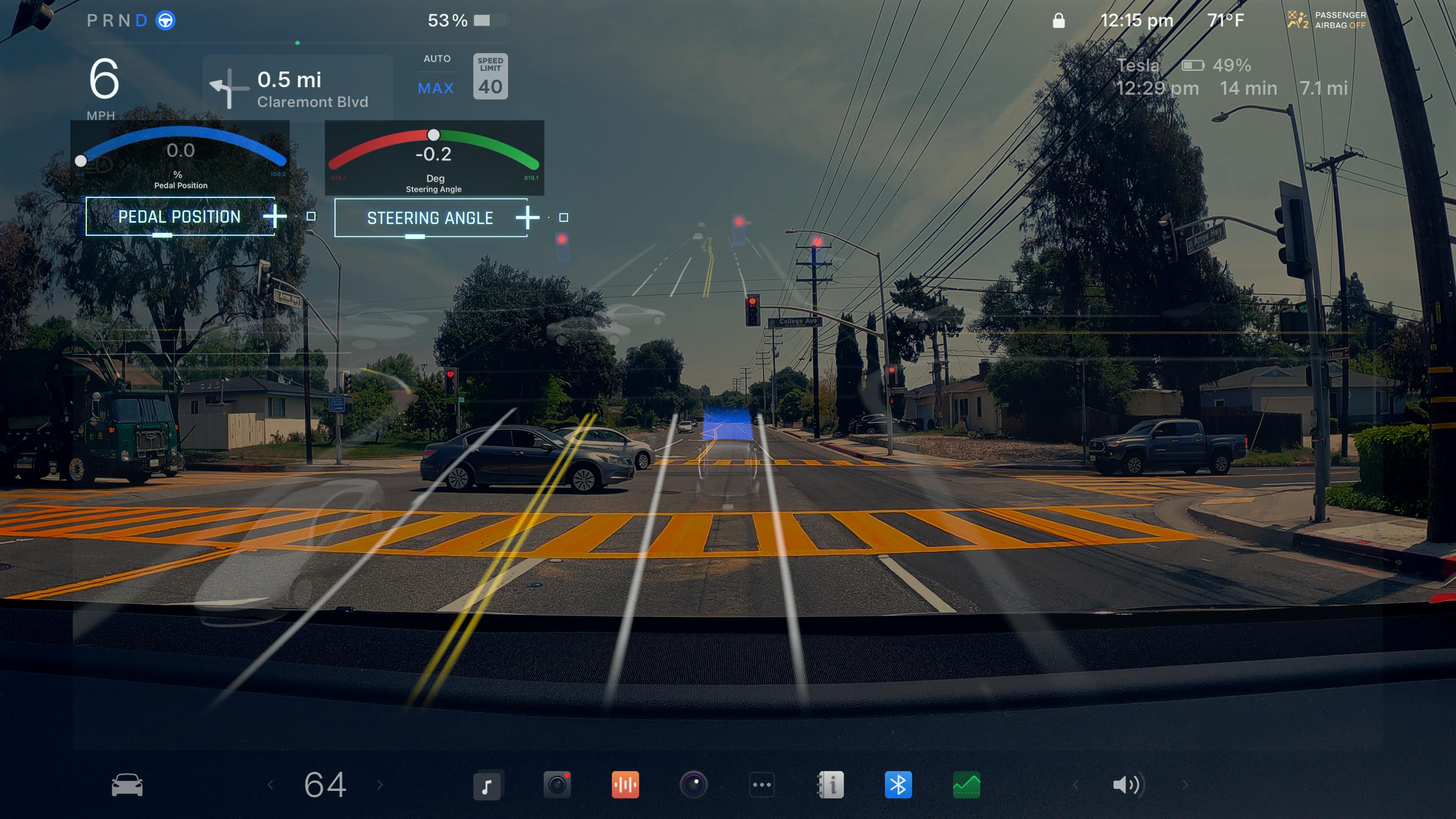 Figure 3 &mdash; Tesla FSD demonstration video