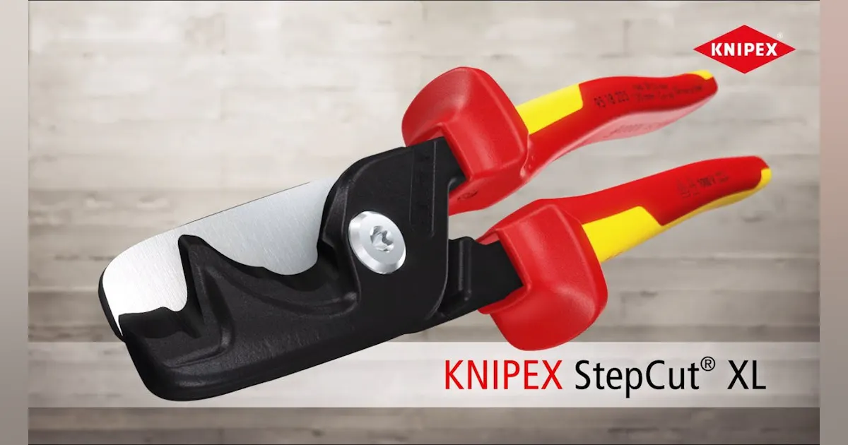 Knipex 95 18 225 StepCut XL Kabelschaar Met Getrapte Snijrand 225 Mm Knipex 95 18 225 StepCut XL Kabelschaar Met Getrapte Snijrand 225 Mm
