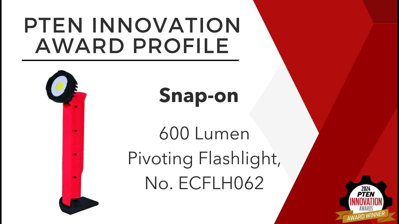 Innovation Award Profile: Snap-on 600 Lumen Pivoting Flashlight