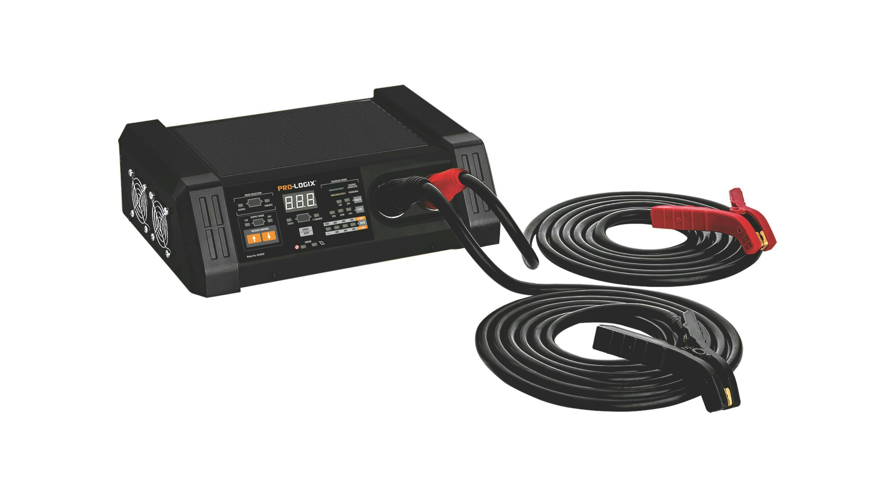 Clore PRO-LOGIX 12/24V Flashing Power Supply and HD Battery Charger, No. PL6850