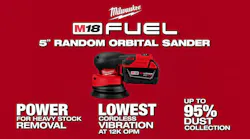 M18­ FUEL™ 5' Random Orbital Sander