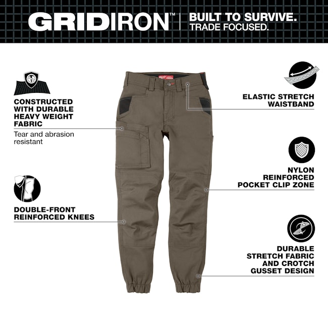 Women's GRIDIRON Double Knee Jogger Pants