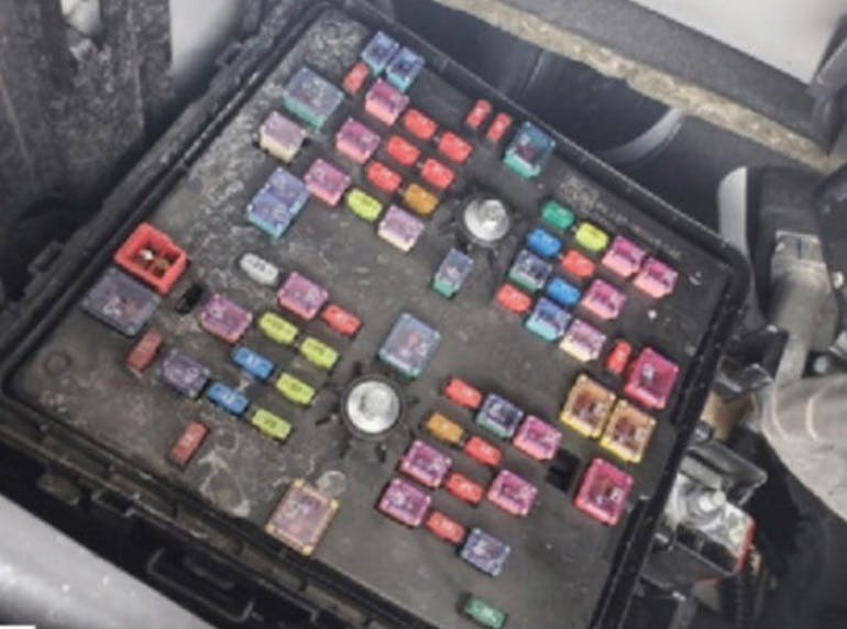 Example of BJB that has been damaged by water/moisture.