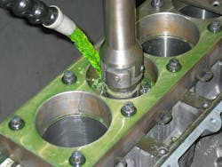 Even with the use of a deck plate, although a statically-round bore may be achieved, cylinder wall profile may change when subjected to operational heat and pressure. Even with the use of a deck plate, although a statically-round bore may be achieved, cylinder wall profile may change when subjected to operational heat and pressure.