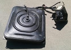 Fig. 7: One Strange Gas Tank . Steel cover removed, Fig. 7: One Strange Gas Tank . Steel cover removed,