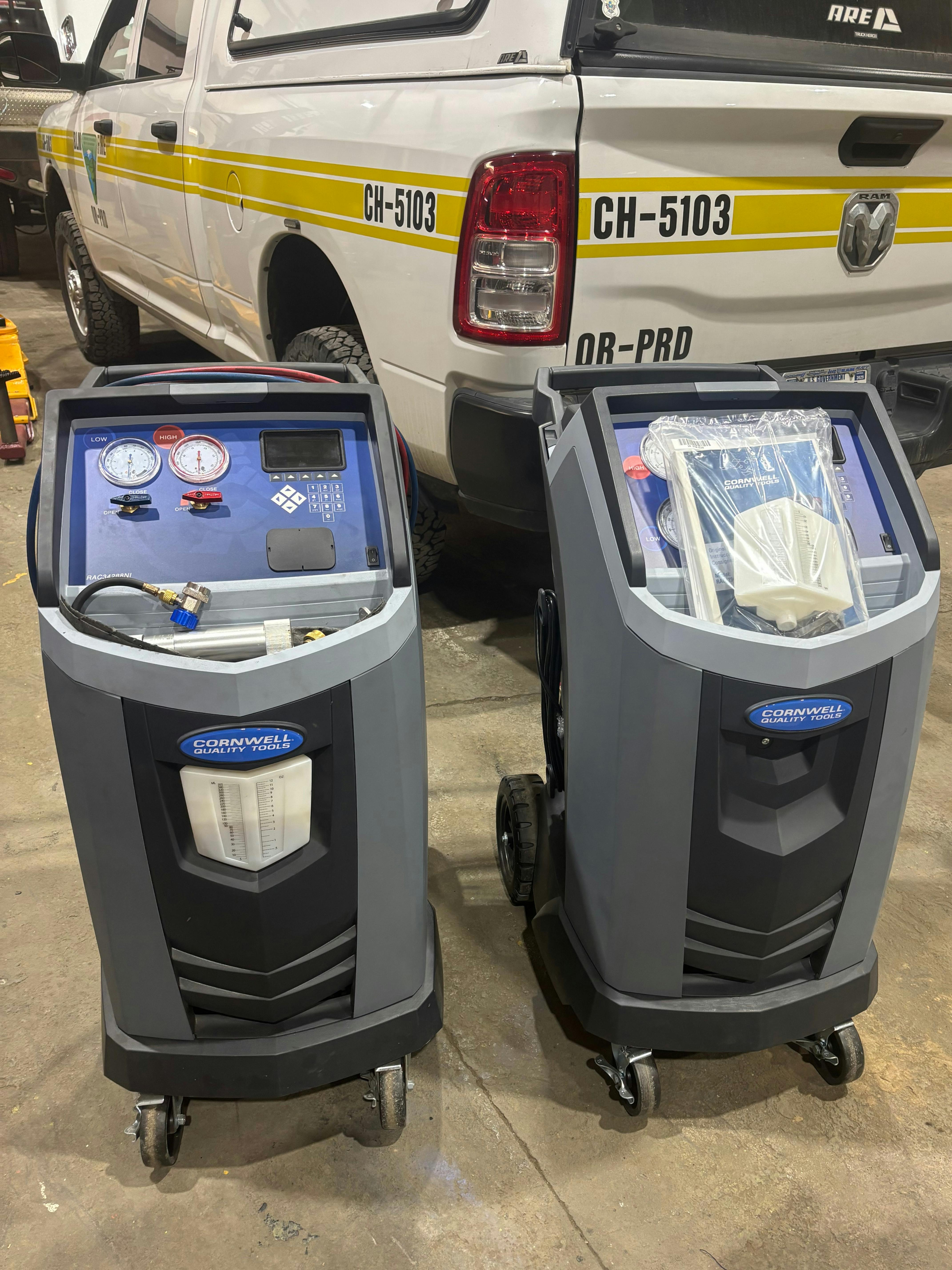 All the A/C machines that Valdovinos sells to his customers are SAE-certified.