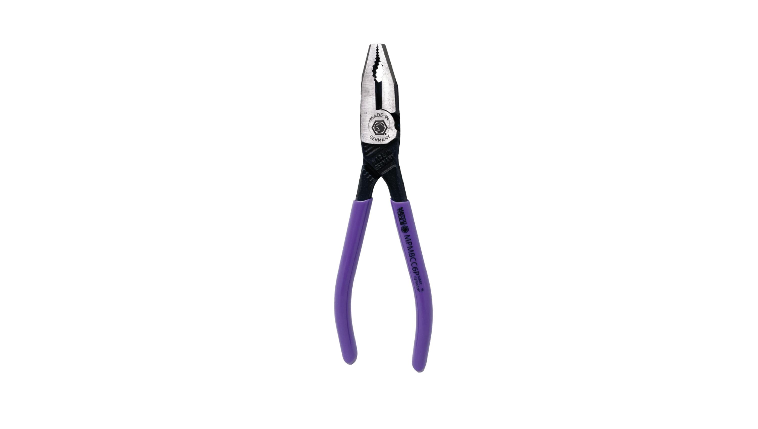 7' Mig-Bite Long Nose Pliers - Purple, No. MPMBNC7P