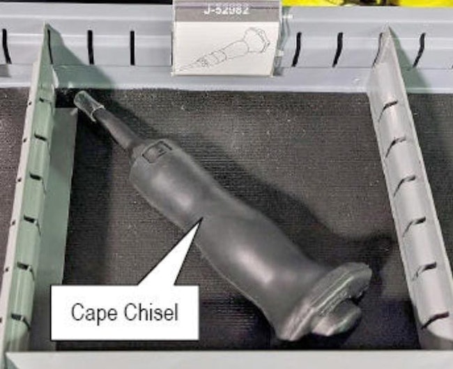 Example of the Cape Chisel tool.