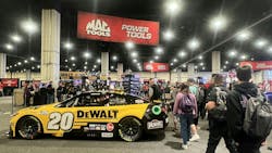 Attendees excitedly gather on the show floor after attending the Kick-Off Meeting. Attendees excitedly gather on the show floor after attending the Kick-Off Meeting.
