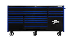 RX Series 84'Wx30'D 16-Drawer Roller Cabinet with Power Tool Drawer, No. RXQ843016RC RX Series 84'Wx30'D 16-Drawer Roller Cabinet with Power Tool Drawer, No. RXQ843016RC