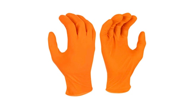 6-mil Nitrile Diamond Grip Disposable Industrial Grade Glove, No. RWG9606