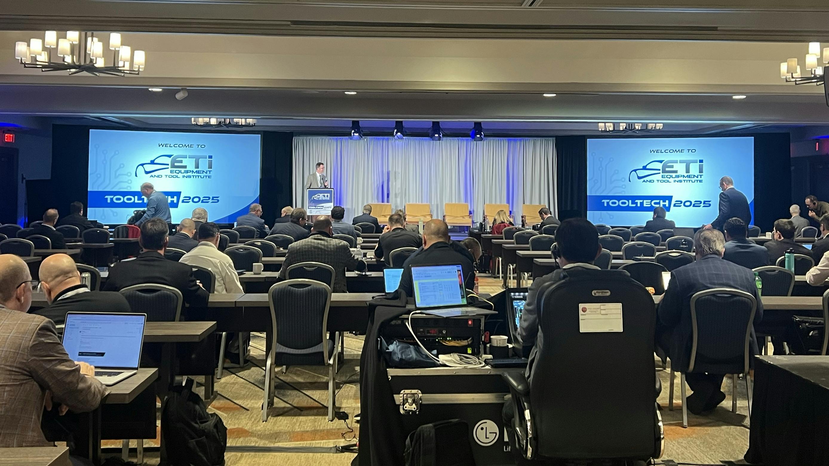 Attendees gathered for the day's presentations.