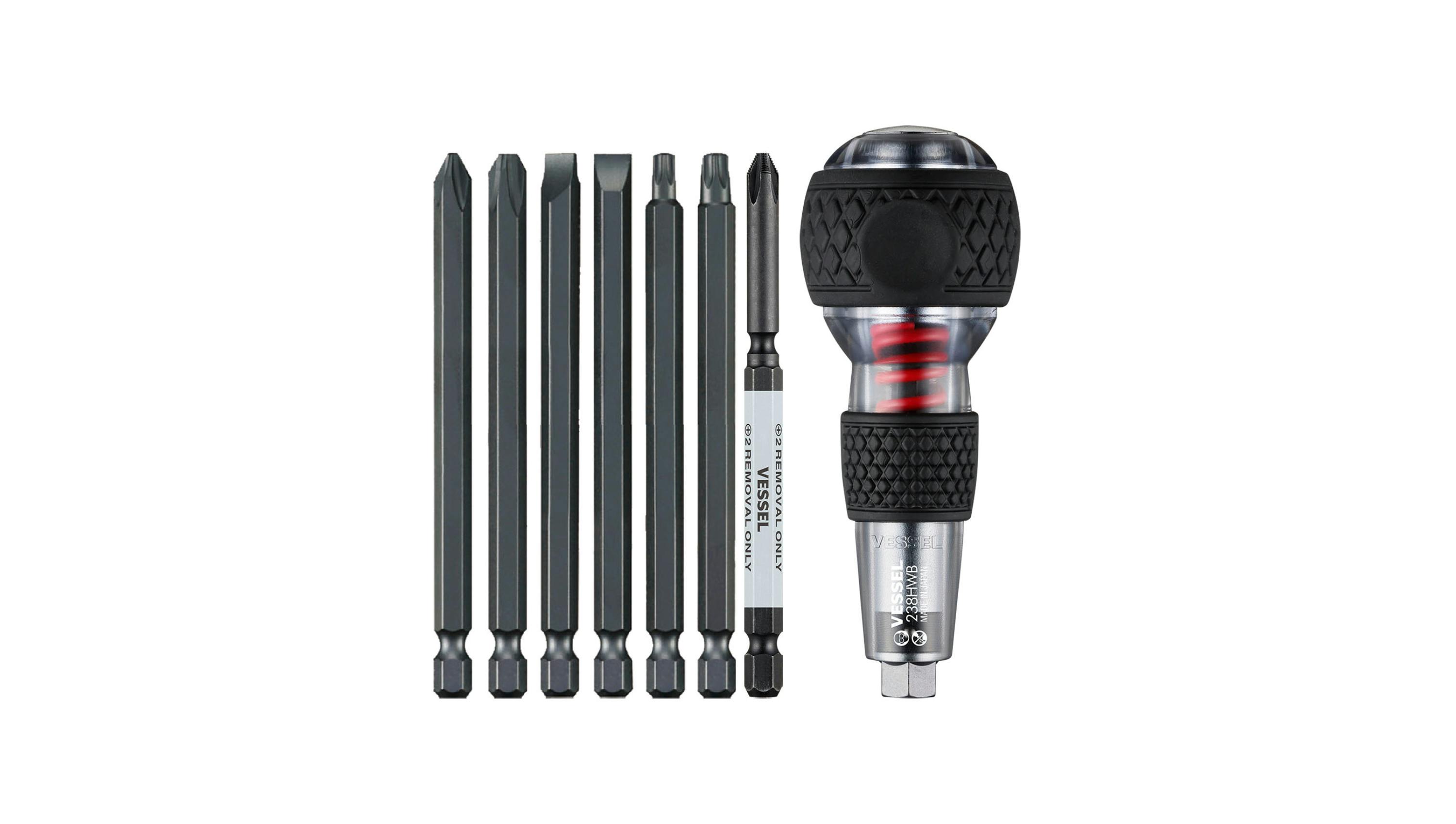 Impact and Out Screwdriver & 7-pc Bit Set, No. 238HWB7PU